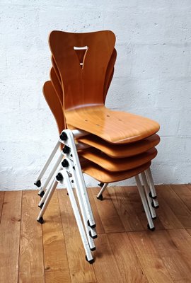 Vintage Side Chair in Metal and Wood-NMC-1317697