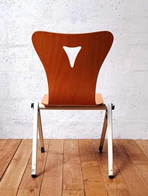 Vintage Side Chair in Metal and Wood-NMC-1317697