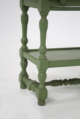 Vintage Side Table in Green Lacquered Wood-RCE-1214717