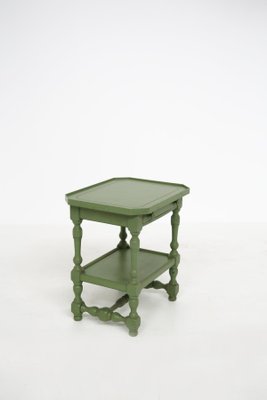 Vintage Side Table in Green Lacquered Wood-RCE-1214717