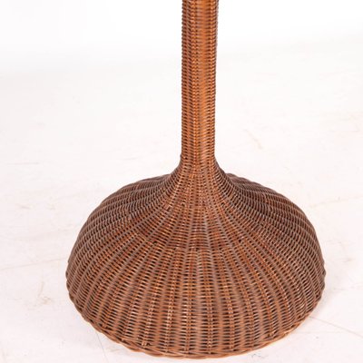 Vintage Side Table in Wicker-DSC-2018084