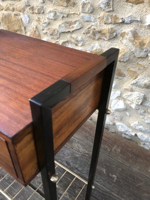 Vintage Side Table with Drawer, 1950s-OJT-1805188