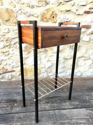 Vintage Side Table with Drawer, 1950s-OJT-1805188