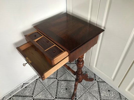 Vintage Side Table with Drawers, 1900s-WQQ-1170169