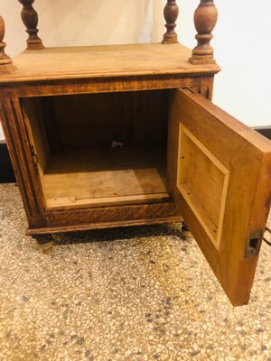 Vintage Side Table with Marble Top-RZY-946535