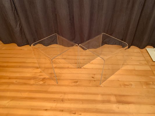 Vintage Side Tables in Acrylic, 1970s, Set of 2-RTR-1417380