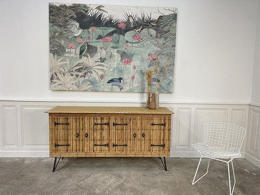 Vintage Sideboard attributed to Adrien Audoux & Frida Minet, 1960s-PB-1803092