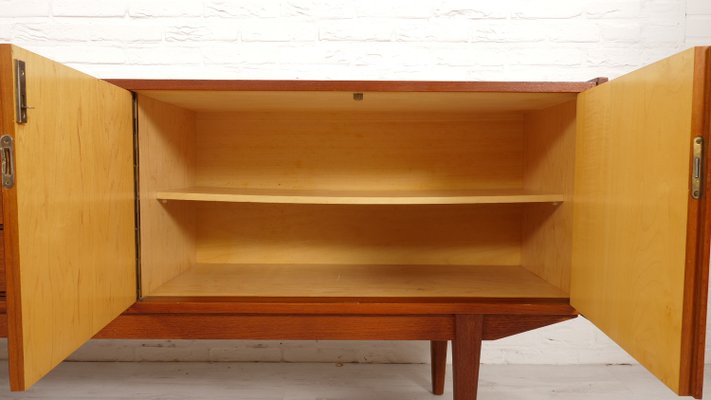 Vintage Sideboard in Teak with Square Wooden Handles-HPM-2033905