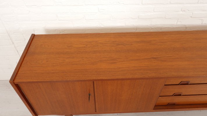 Vintage Sideboard in Teak with Square Wooden Handles-HPM-2033905