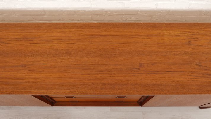 Vintage Sideboard in Teak with Square Wooden Handles-HPM-2033905