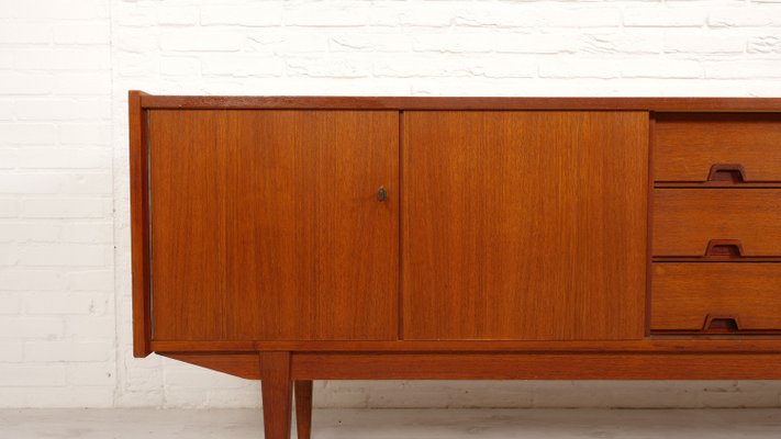 Vintage Sideboard in Teak with Square Wooden Handles-HPM-2033905