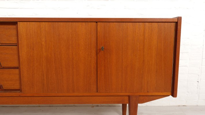 Vintage Sideboard in Teak with Square Wooden Handles-HPM-2033905