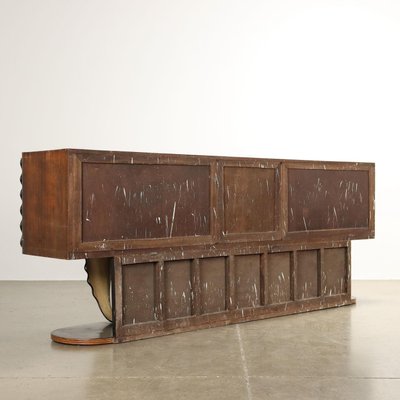 Vintage Sideboard in Walnut and Maple Veneer, 1940s-VMM-2023929