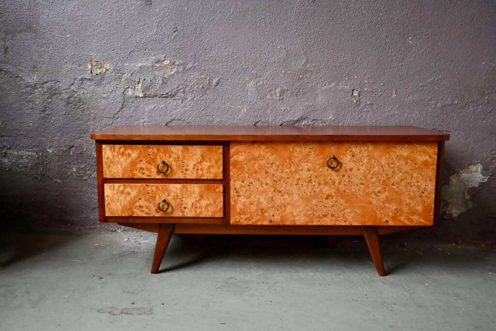 Vintage sideboard with Compass Legs, 1960s