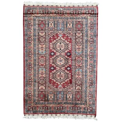 Vintage Silk and Wool Pakistani Rug-YMM-1062177