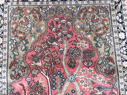 Vintage Silk Kashmir Rug-YMM-1062087