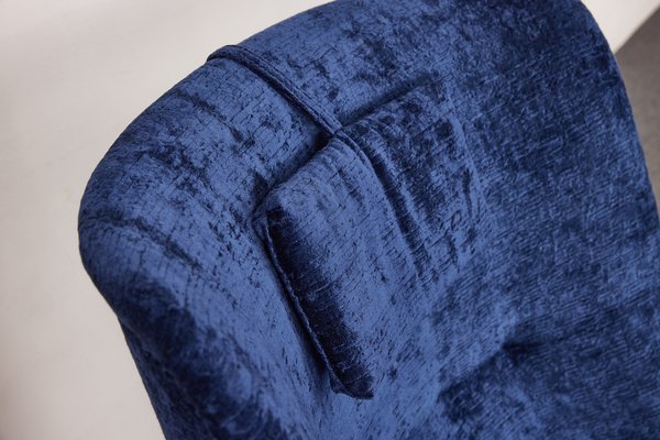 Vintage Silk Velvet Armchair-Club Chair by Júlia Gaubek, Hungary, 1976-XCG-1781322