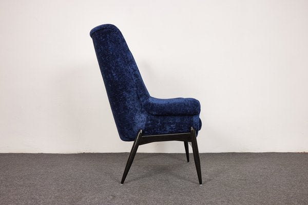 Vintage Silk Velvet Armchair-Club Chair by Júlia Gaubek, Hungary, 1976-XCG-1781322