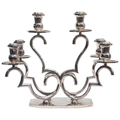 Vintage Silver 6-Arms Candleholder-ZCI-751822