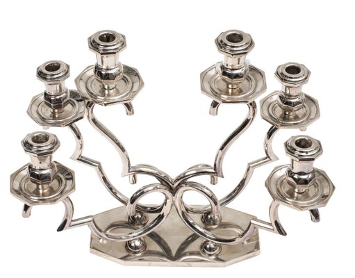 Vintage Silver 6-Arms Candleholder-ZCI-751822