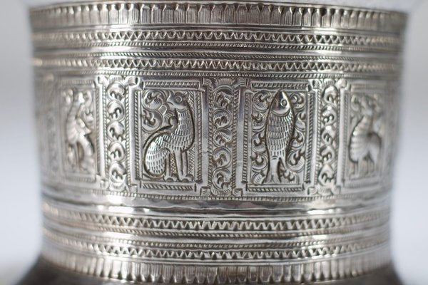 Vintage Silver Betel Box, 1890s-OWS-1817125