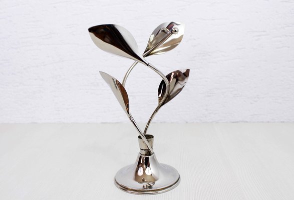 Vintage Silver Candleholder, 1980s-BQF-1758312