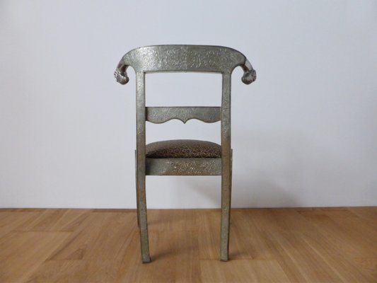 Vintage Silver Foil Chair-KNM-847392