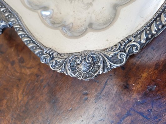 Vintage Silver Metal Tray-SYQ-2042869