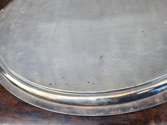 Vintage Silver Metal Tray-SYQ-2042851