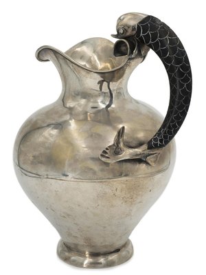 Vintage Silver Pitcher by Pasquale and Mariano Alignani, 1920-1940-ZCI-751830