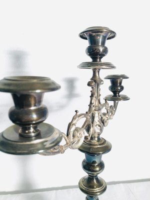 Vintage Silver-Plated 3-Arm Candleholder from WMF-RZY-715101