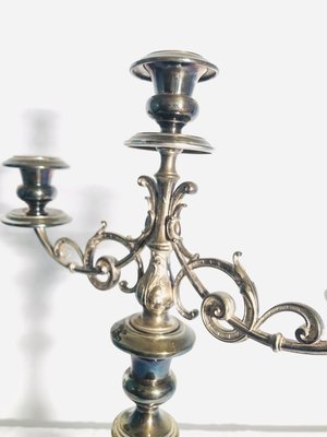 Vintage Silver-Plated 3-Arm Candleholder from WMF-RZY-715101