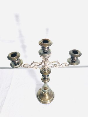 Vintage Silver-Plated 3-Arm Candleholder from WMF-RZY-715101