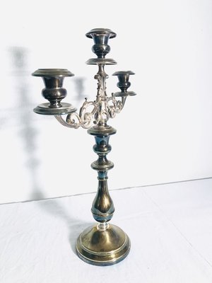 Vintage Silver-Plated 3-Arm Candleholder from WMF-RZY-715101