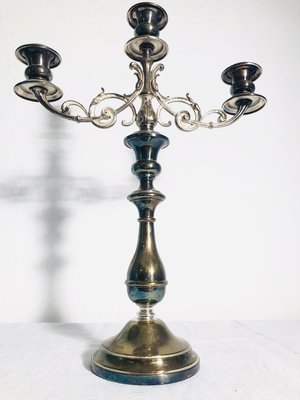 Vintage Silver-Plated 3-Arm Candleholder from WMF-RZY-715101