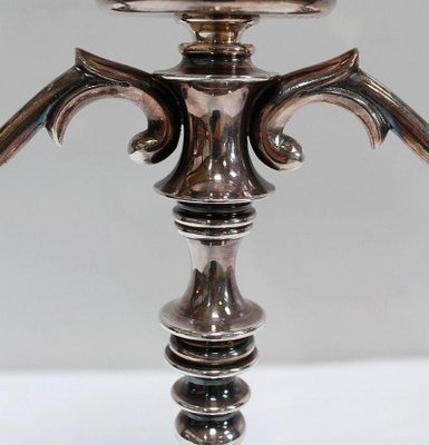 Vintage Silver-Plated Candleholders, Set of 2-RVK-716107