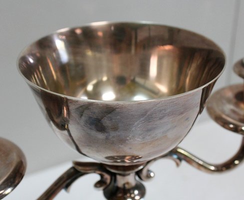 Vintage Silver-Plated Candleholders, Set of 2-RVK-716107