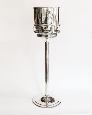 Vintage Silver Plated Champagne Bucket on Stand from Christofle-YK-2023157