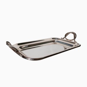 Vintage Silver-Plated Tray, Italy, 1960s-HVJ-2041680