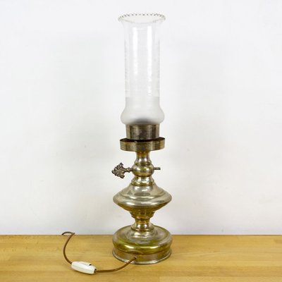 Vintage Silver Table Lamp, 1980s-CQZ-731308