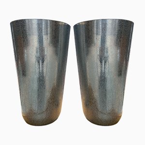 Vintage Silver Vases by Sergio Costantini, 1980s, Set of 2-RJQ-754415