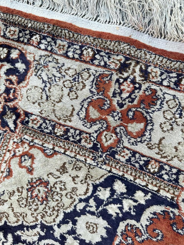 Vintage Sino Qom Silk Rug, 1990s