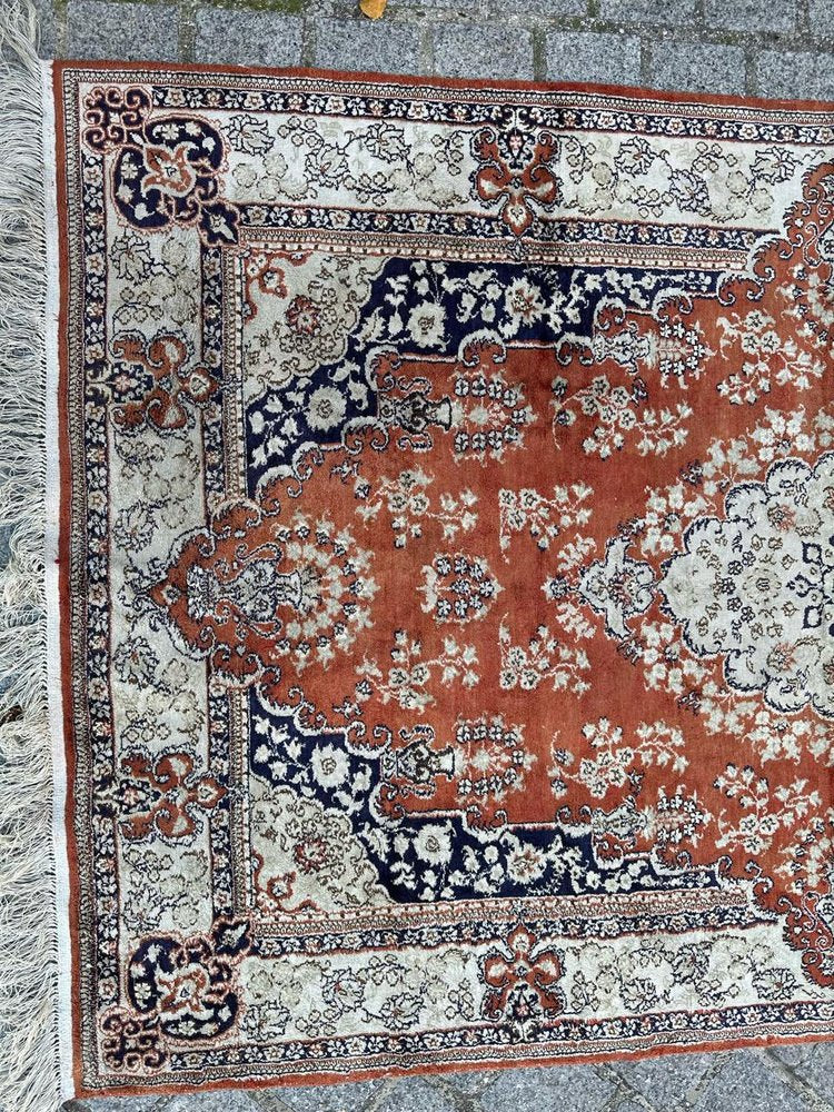 Vintage Sino Qom Silk Rug, 1990s