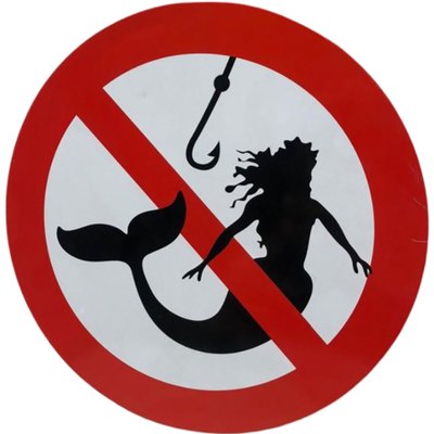 Vintage Sirene Fishing Prohibition Sign-TCS-2041265