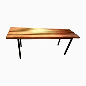 Vintage Slatted Bench Coffee Table, 1960s-PCJ-1138957