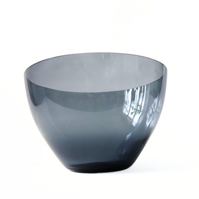 Vintage Smoked Blue Glass Bowl from Reijmyre, Sweden-JKV-1783080