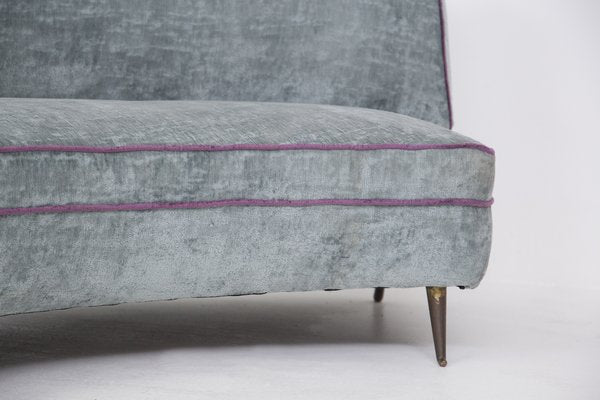 Vintage Sofa in Light Blue & Purple Velvet from Isa Bergamo-RCE-1285415