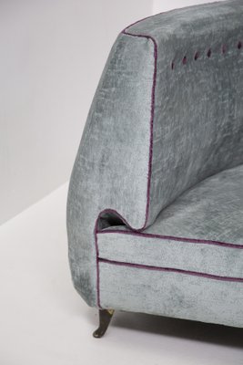 Vintage Sofa in Light Blue & Purple Velvet from Isa Bergamo-RCE-1285415