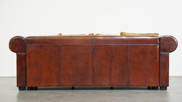 Vintage Sofa in Sheepskin Leather-HPP-2034380