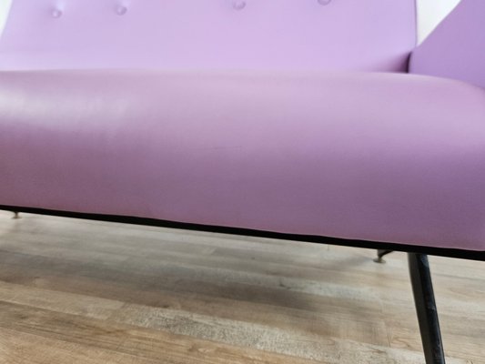 Vintage Sofa in Skai Lilac, 1950s-ZUW-1638607